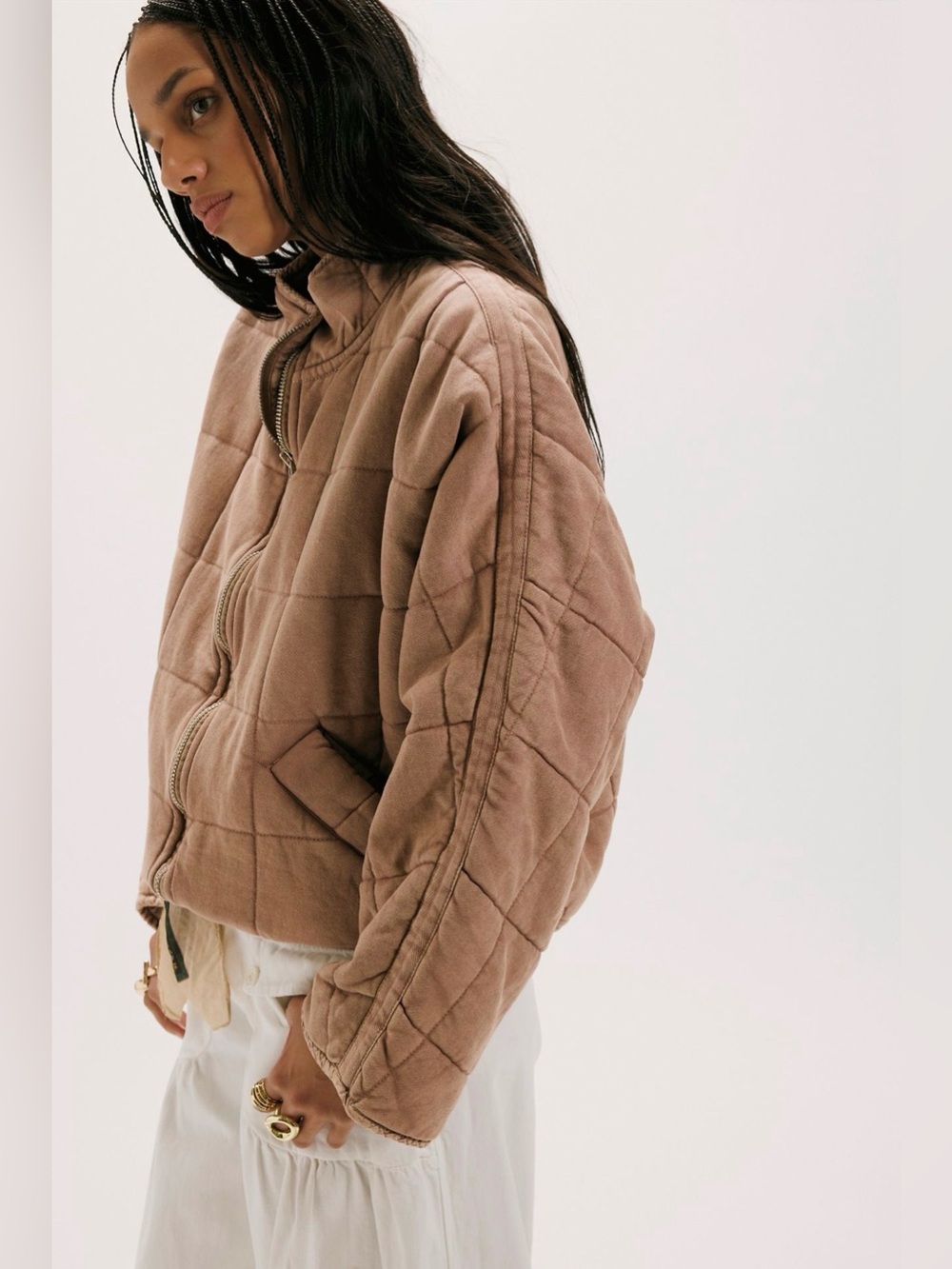 FREE PEOPLE Dolman Quilted Jacket - Picture 2 of 9